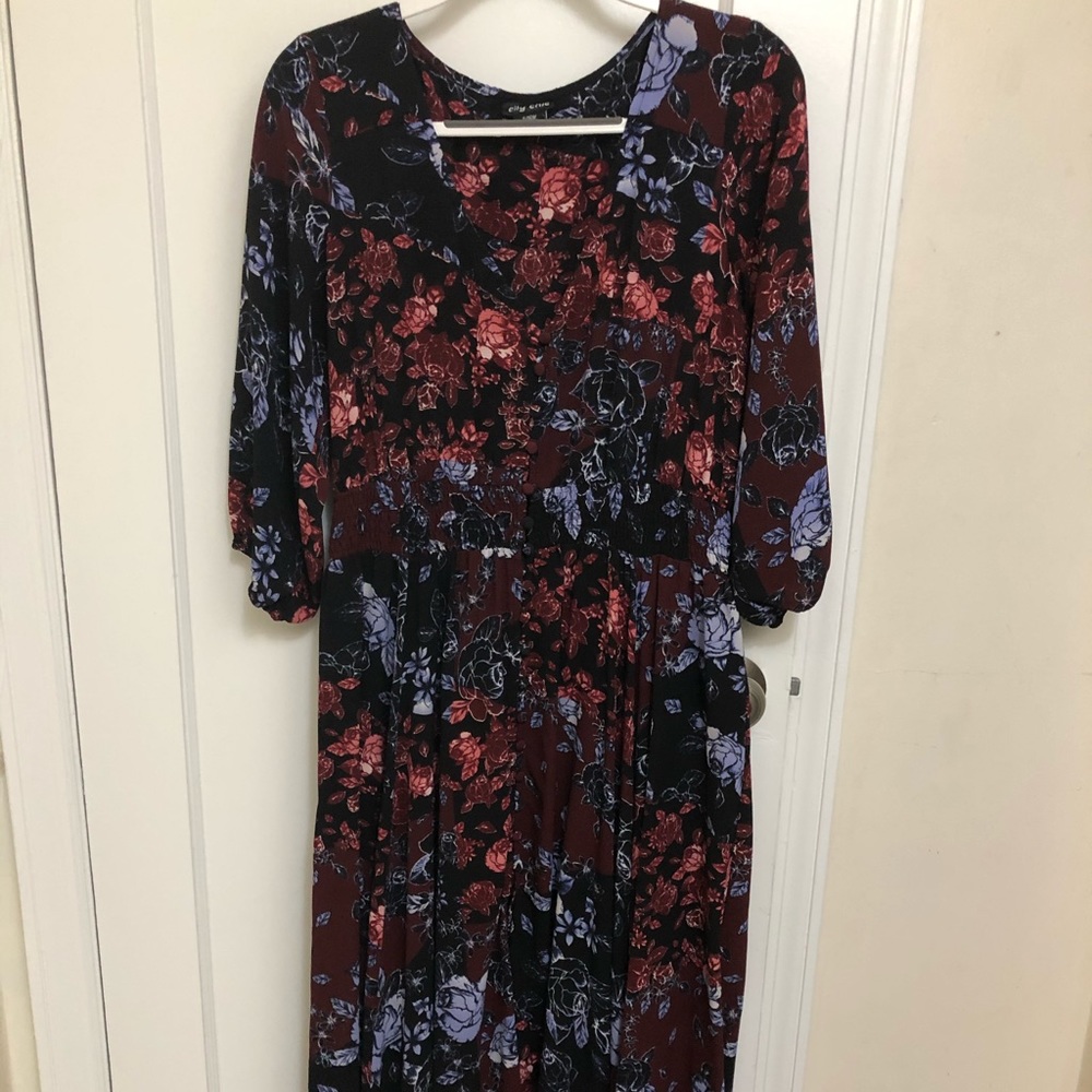 City Chic Floral Maxi Dress